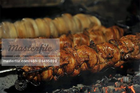 Grilled chicken on a spite Grilled chicken on a spite