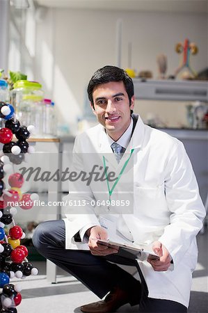 Portrait of smiling scientist in laboratory