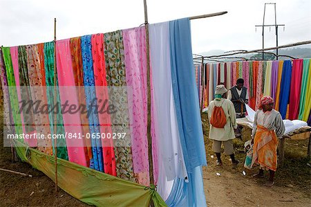 Friday market in the Betsileo country, around Fianarantsoa, Madagascar, Africa