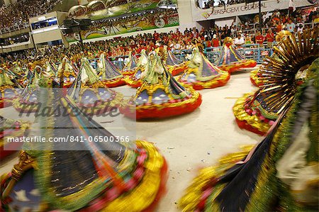 Carnival parade at the Sambodrome, Rio de Janeiro, Brazil, South America