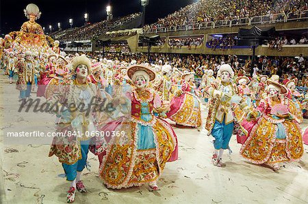 Carnival parade at the Sambodrome, Rio de Janeiro, Brazil, South America