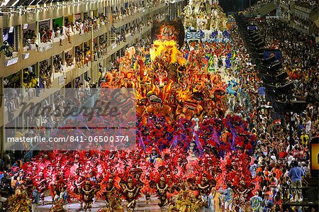 Carnival parade at the Sambodrome, Rio de Janeiro, Brazil, South America