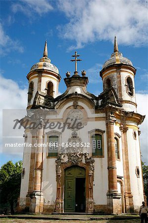 Sao Francisco de Assis church, Ouro Preto, UNESCO World Heritage Site, Minas Gerais, Brazil, South America