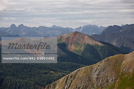 San Juan Mountains from Black Bear Pass Road, San Juan National Forest, Colorado, United States of America, North America San Juan Mountains from Black Bear Pass Road, San Juan National Forest, Colorado, United States of America, North America