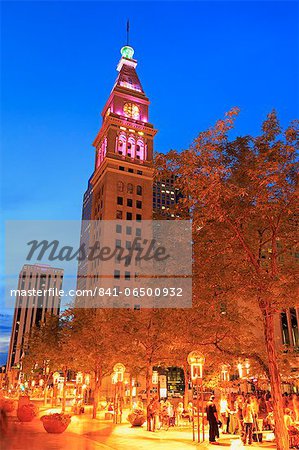 Daniel's and Fisher Tower, 16th Street Mall, Denver, Colorado, United States of America, North America