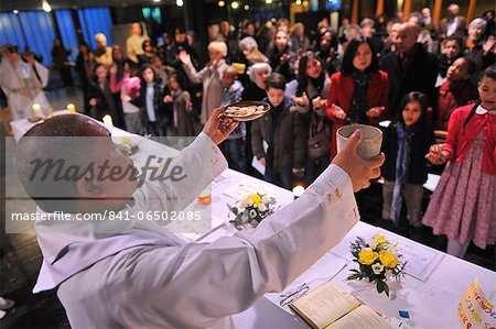 Maundy Thursday, Easter week celebration, Paris, France, Europe