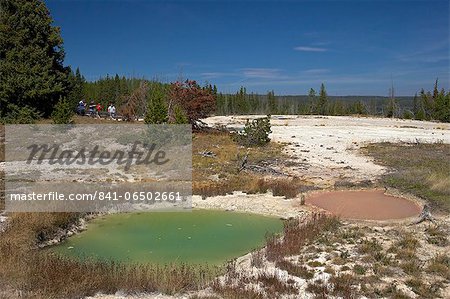 Thumb paint pots, West Thumb Geyser Basin, Yellowstone National Park, UNESCO World Heritage Site, Wyoming, United States of America, North America