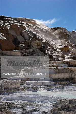 Palette Spring, Mammoth Hot Springs, Yellowstone National Park, UNESCO World Heritage Site, Wyoming, United States of America, North America