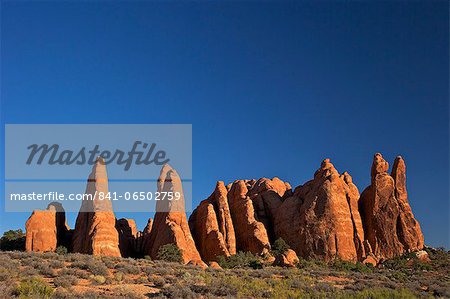 Rock formation, Devils Garden Trailhead, Arches National Park, Moab, Utah, United States of America, North America