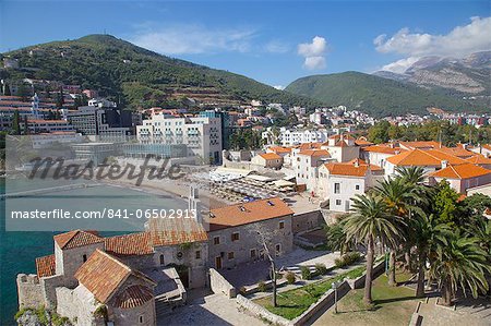 Walls of the Old Town, Budva, Montenegro, Europe