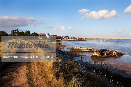 Track by the River at Orford Quay, Orford, Suffolk, England, United Kingdom, Europe