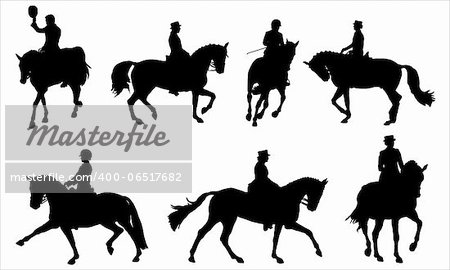 Dressage - vectors