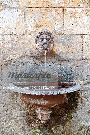Old Drinking Fountain in Italian City