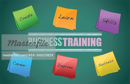 business training colorful diagram graphic illustration design