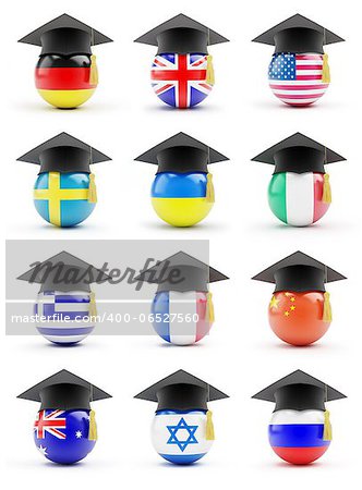 education in ukraine on a white background