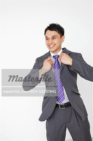 Businessman wearing a jacket