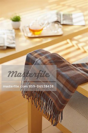 Blanket on a sofa Blanket on a sofa