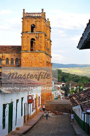 Templo, Colonial Town of Barichara, Colombia, South America