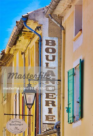 France, Provence, Orange, Boulangerie sign