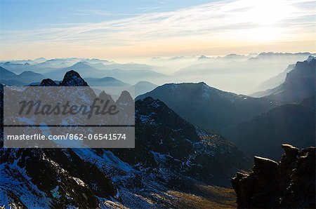 Europe, France, French Alps, Haute Savoie, Chamonix, Aiguilles Rouge mountains