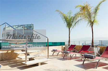 Lebanon, Beirut. The swimming pool at the Le Gray Hotel.