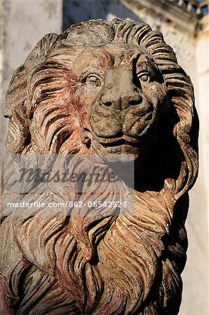 Lion sculpture in Leon, Nicaragua, Central America