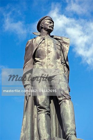 Russia, St Petersburg. Statue of Felix Dzerzhinsky, the founder of the Cheka.