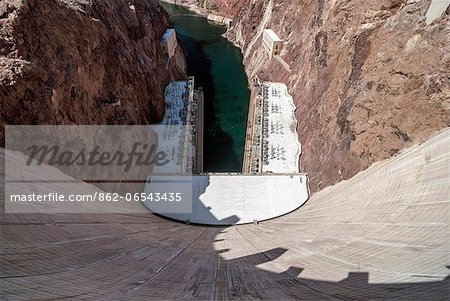 USA, Arizona, Nevada, Hoover Dam