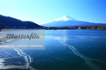 Mount Fuji and Kawaguchi Lake, Yamanashi Prefecture