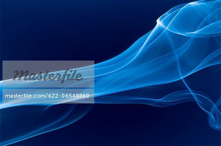 White smoke on blue background White smoke on blue background