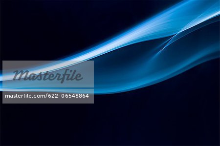 Blue smoke on black background Blue smoke on black background