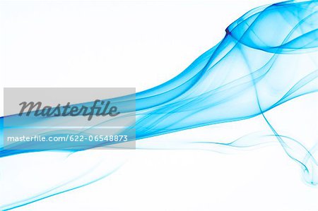 Blue smoke on white background Blue smoke on white background