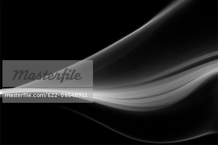 Grey smoke on black background Grey smoke on black background