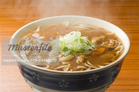 Japanese style Soba buckwheat noodles