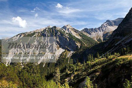 high rock mountains in European Alps, Bavaria