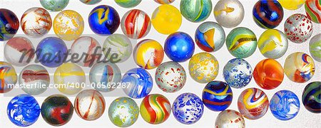 different glass balls