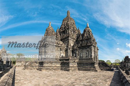 Main temple in Candi Sewu complex (means 1000 temples). It has 253 building structures (8th Century) and it is the second largest Buddhist temple in Java, Indonesia.