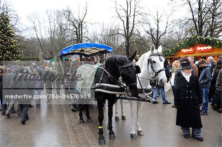 People at Christmas Market, Munich, Bavaria, Germany