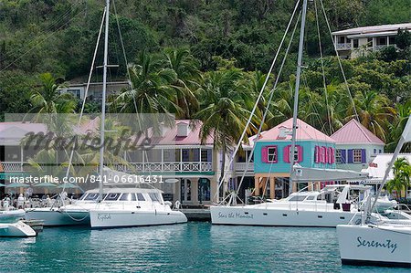 Great Harbour, Jost Van Dyke, the smallest of the four main islands of the British Virgin Islands, West Indies, Caribbean, Central America