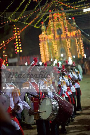 Christian celebration for St. Sebastian birthday in the small village of Poovar on the south coast of Kerala, India, Asia