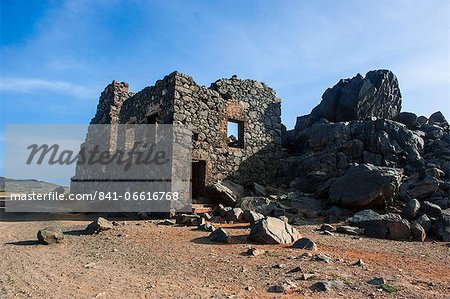 Bushiribana Gold Mine ruins in Aruba, ABC Islands, Netherlands Antilles, Caribbean, Central America