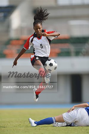 Women Playing Soccer