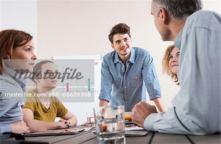Business People Working and Meeting in Office