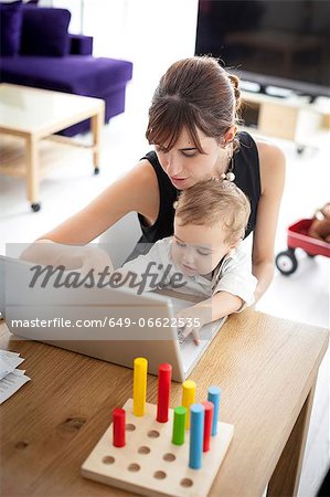 Businesswoman working at home Businesswoman working at home