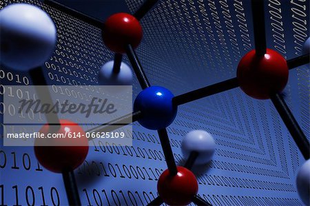 Illustration of molecules and binary