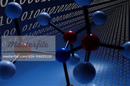 Illustration of molecules and binary