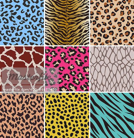 seamless animal skin fabric pattern