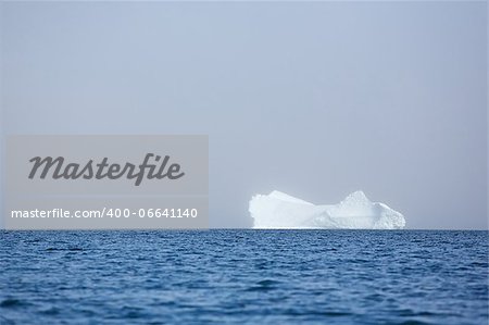 Iceberg in fog. Taken in South Greenland.