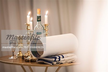 Jewish Wedding Ceremony Items on Table