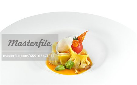 Ravioli in a white dish Ravioli in a white dish